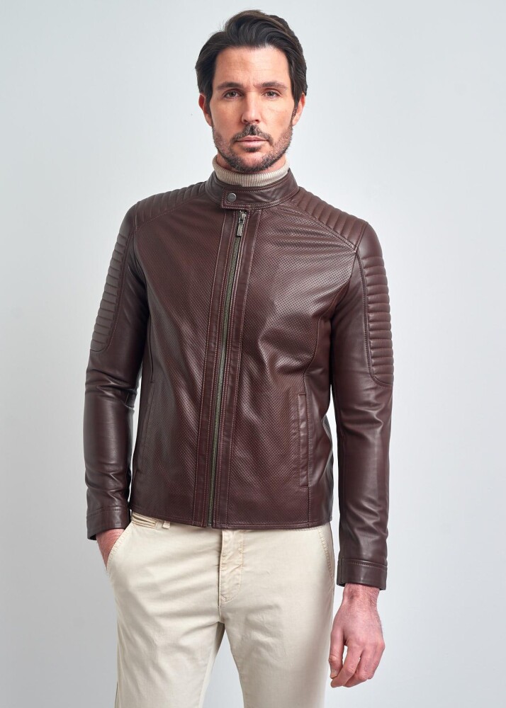 Alexandre Men's Genuine Leather Jacket - Pierre Cardin
