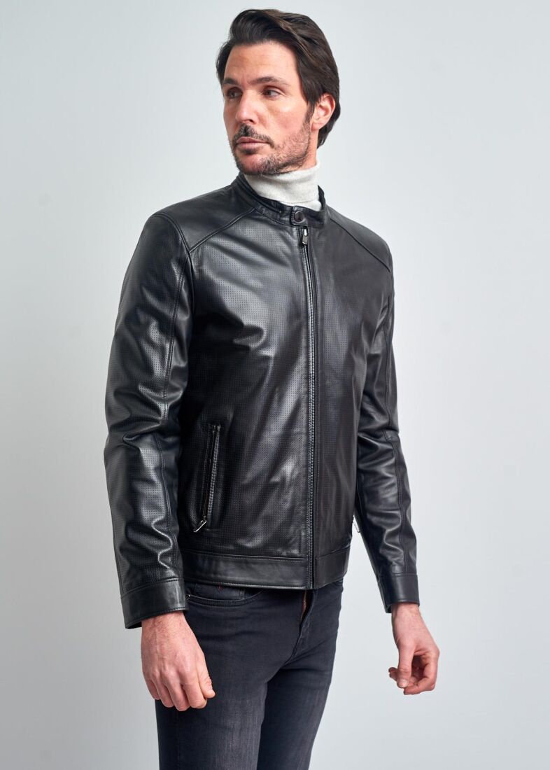 Alphonse Sport Genuine Leather Jacket - 6