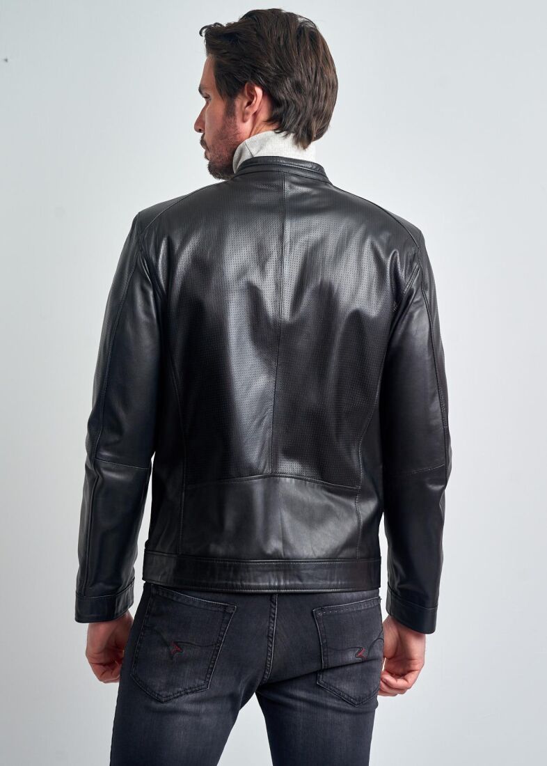 Alphonse Sport Genuine Leather Jacket - 8