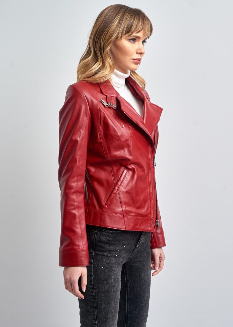 Clara Women's Genuine Leather Jacket - 5