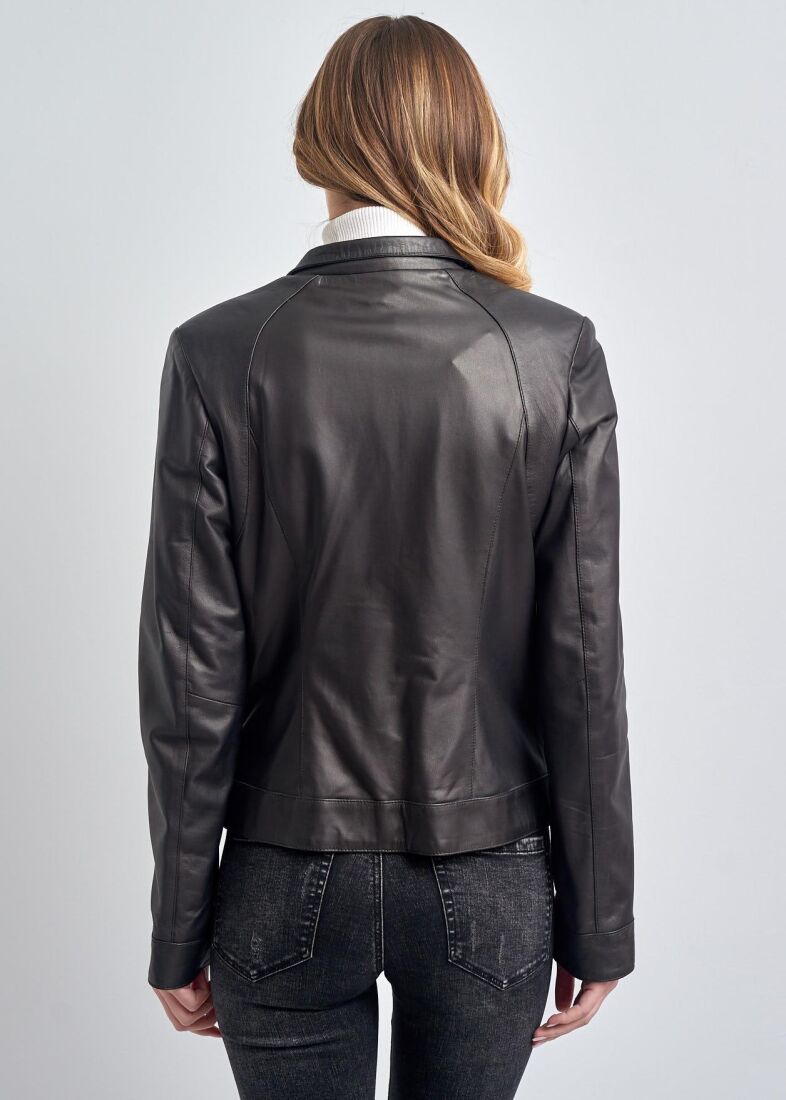 Clara Women's Genuine Leather Jacket - 3