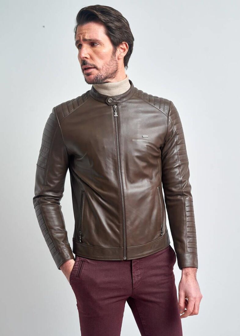 CLOVIS MEN'S LEATHER COAT - 8