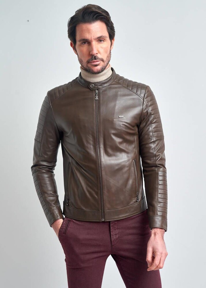 CLOVIS MEN'S LEATHER COAT - Pierre Cardin (1)