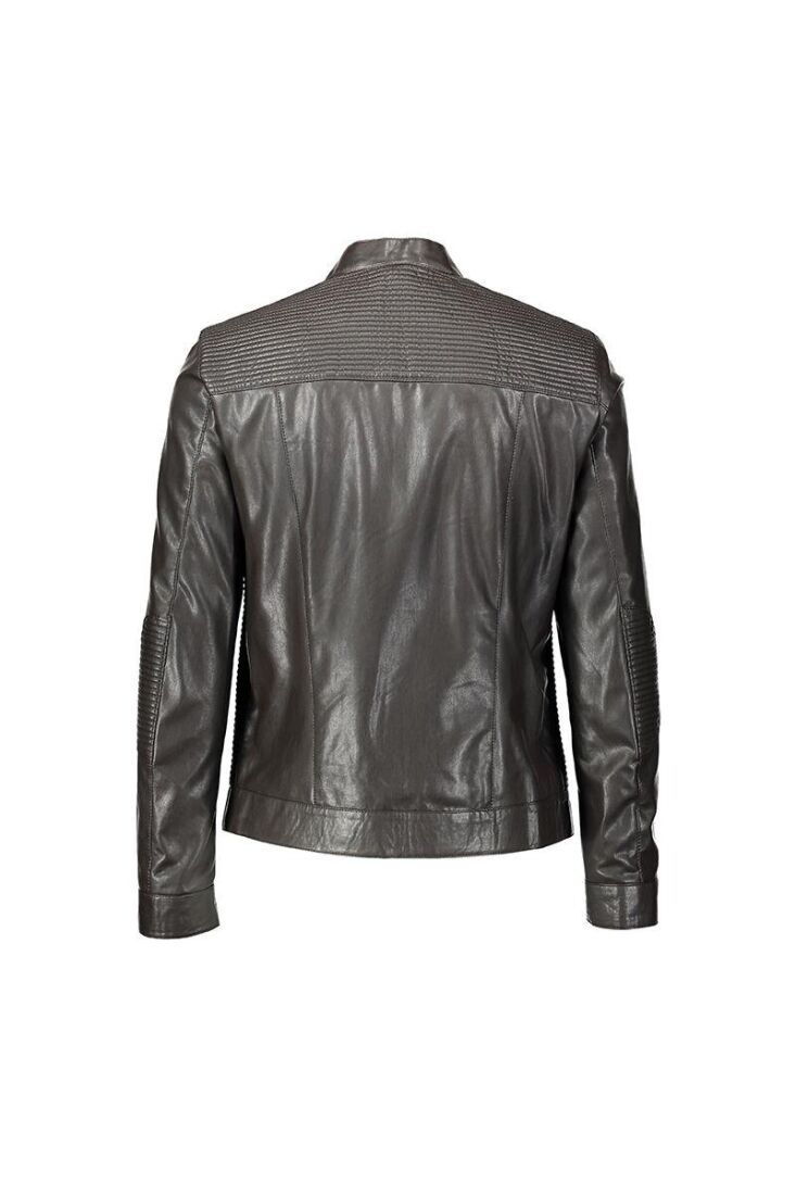 ERIC SUEDE SLIM FIT GENUINE LEATHER COAT - 8