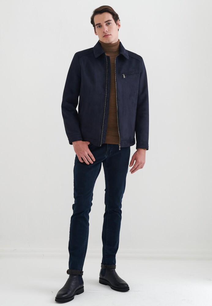 Mathis Fermuarli Suni Deri Mont - Pierre Cardin