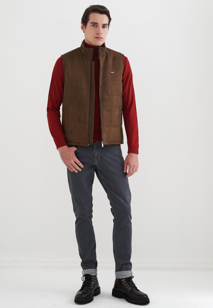Raphael Deri Yelek Suni Deri - Pierre Cardin