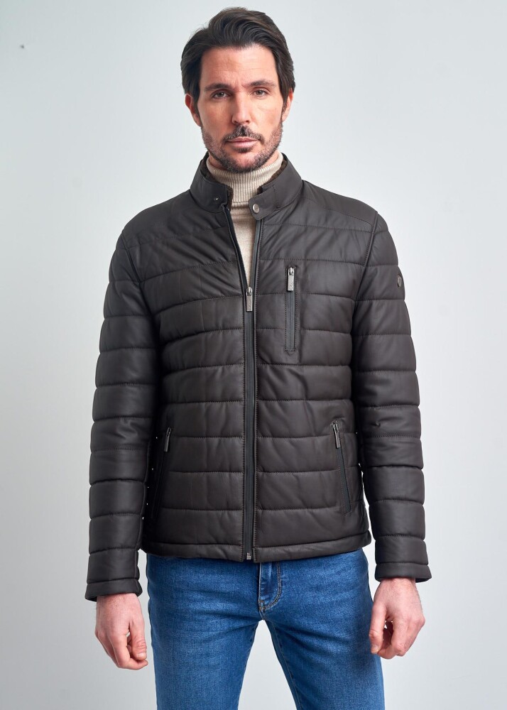 GREGOR FUR-LINED COLLAR GENUINE LEATHER JACKET - Pierre Cardin (1)