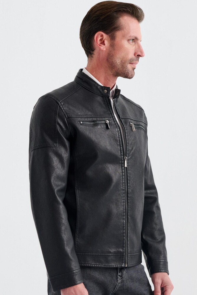 Hadrien Erkek Suni Deri Mont - 3