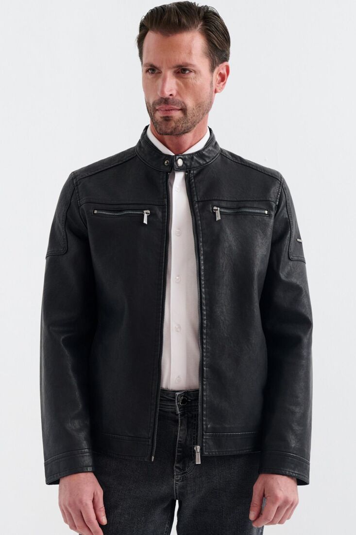 Hadrien Erkek Suni Deri Mont - 5