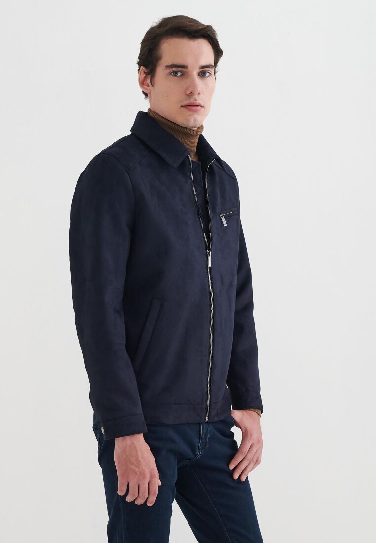 Mathis Zippered Faux Leather Jacket - 4