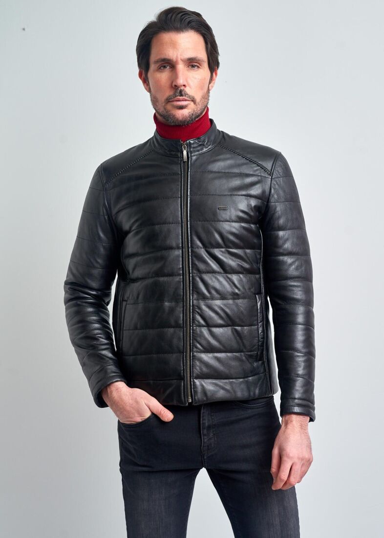 MEN'S LEATHER JACKET - 4