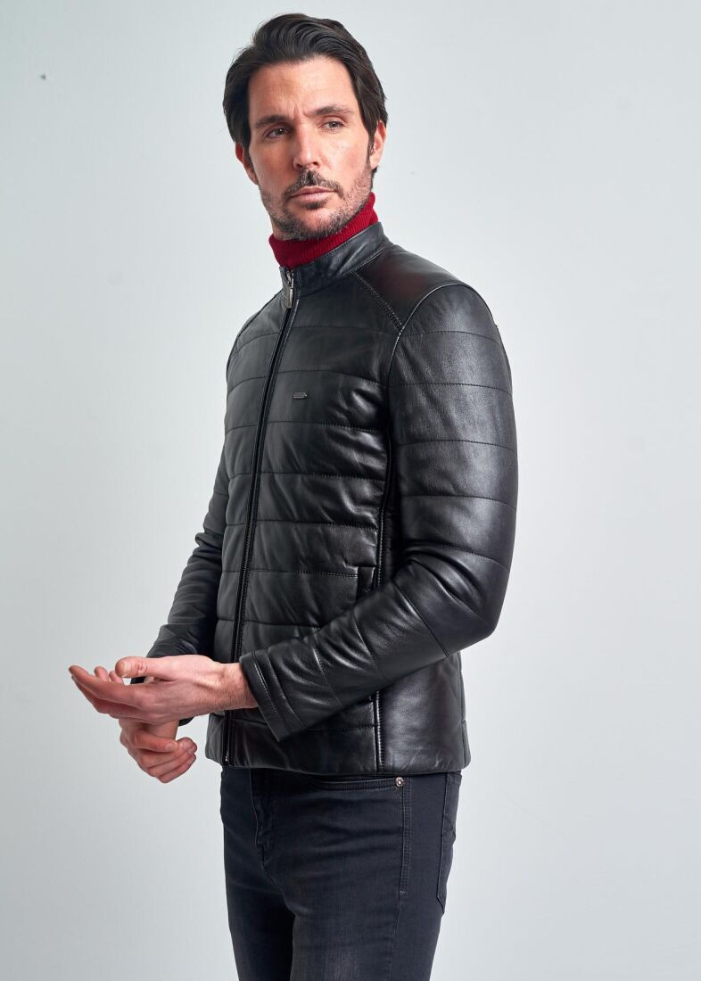 MEN'S LEATHER JACKET - 5