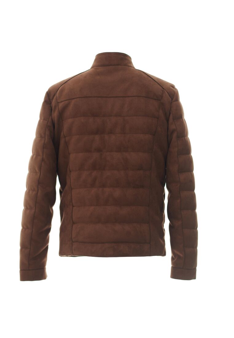 OLIVIER MODERN LEATHER COAT, STAND COLLAR, POCKETS DETAILED MEN'S FAUX LEATHER JACKET - 6