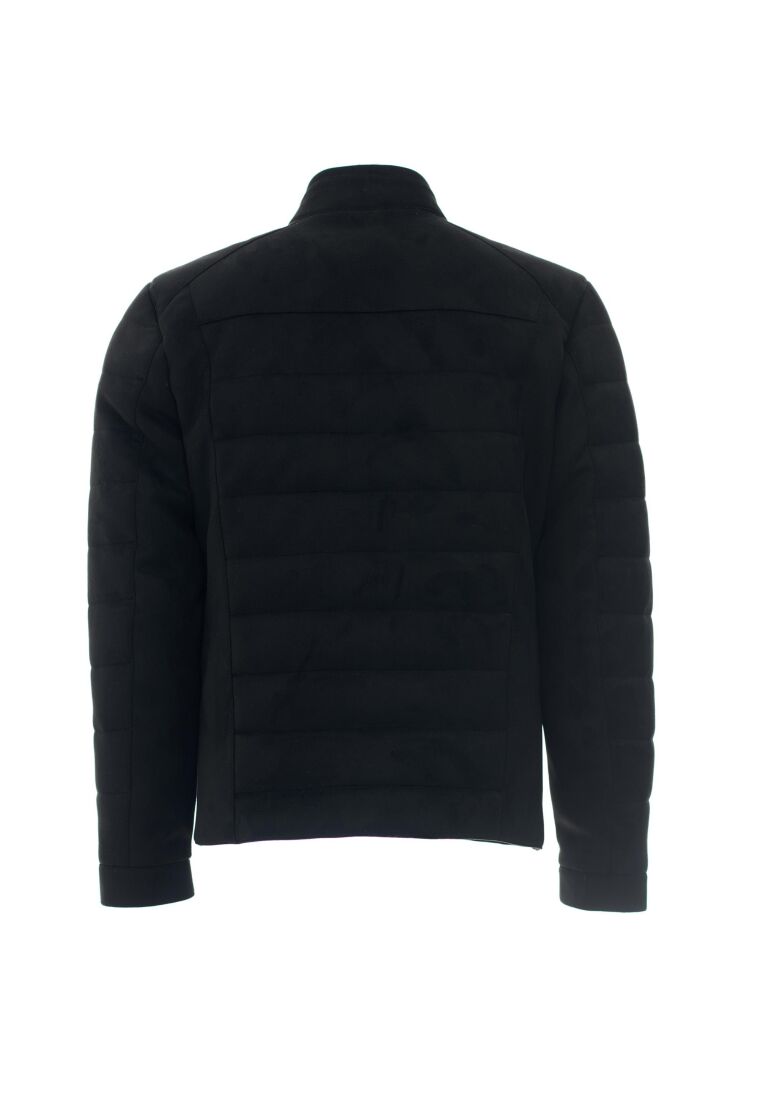 OLIVIER MODERN LEATHER COAT, STAND COLLAR, POCKETS DETAILED MEN'S FAUX LEATHER JACKET - 14