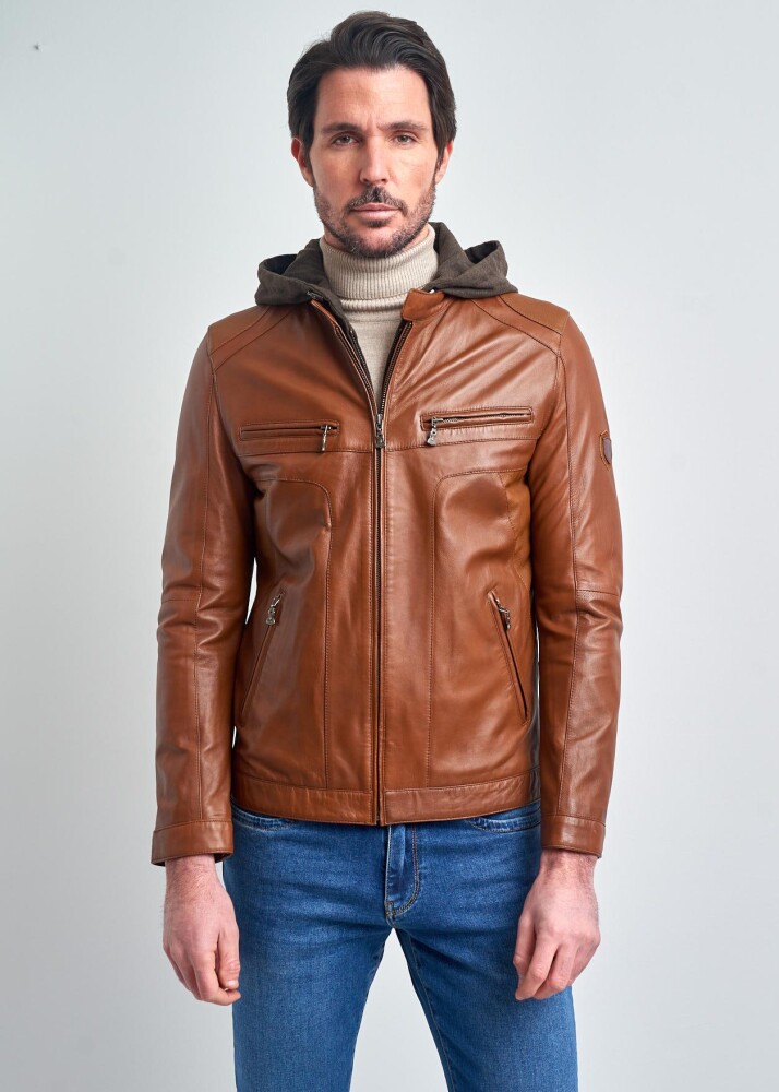 PIERRE CARDIN MEN'S LEATHER COAT - 2