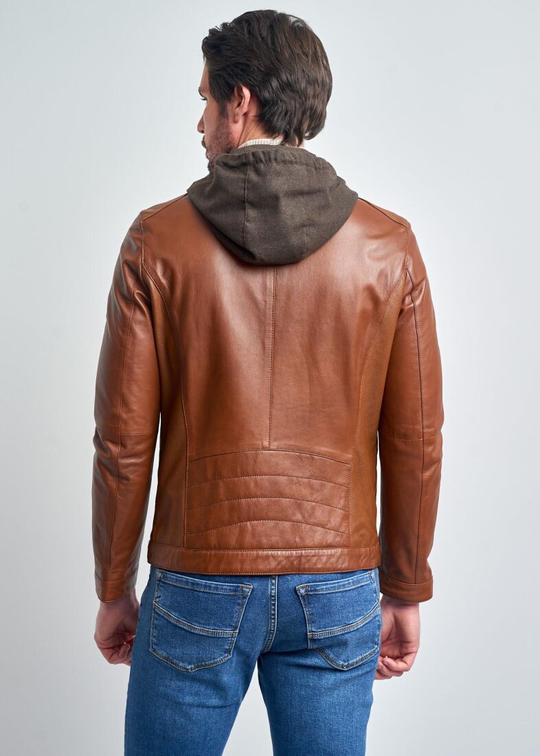 PIERRE CARDIN MEN'S LEATHER COAT - 5