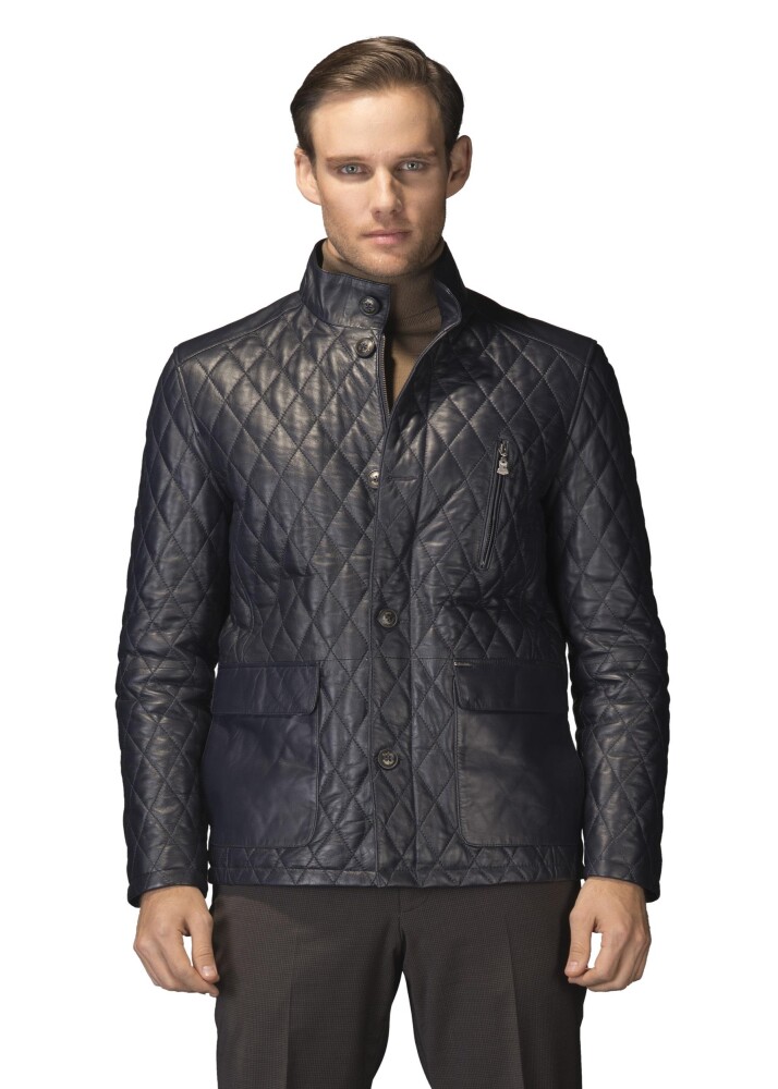 PIERRE CARDIN MEN'S LEATHER COAT - 1