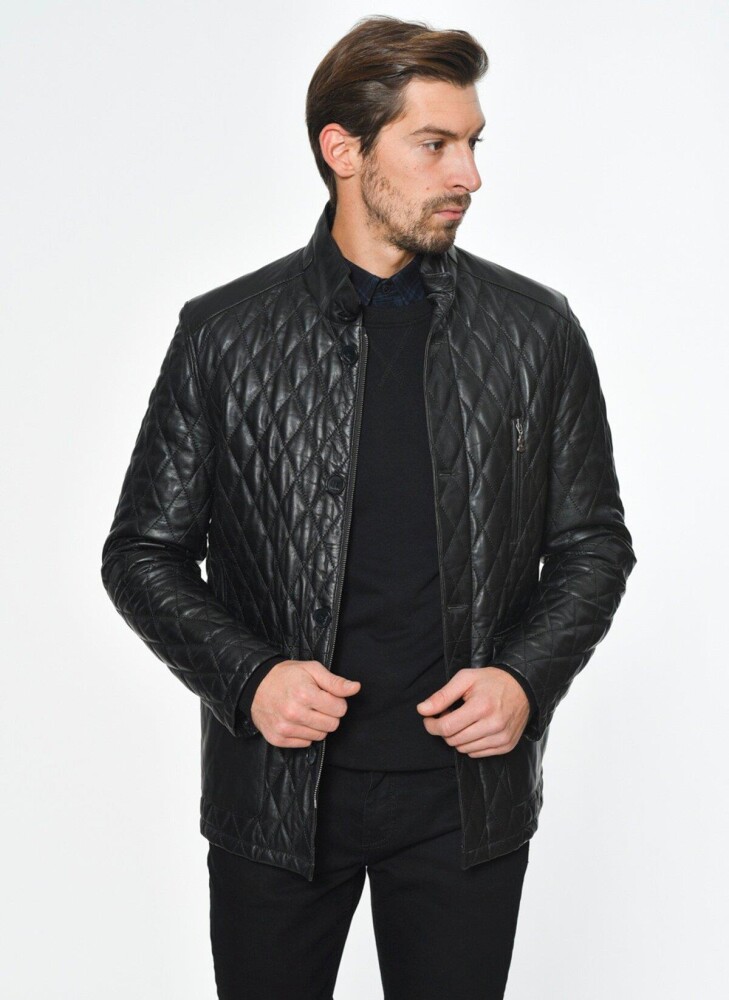 PIERRE CARDIN MEN'S LEATHER COAT - 7