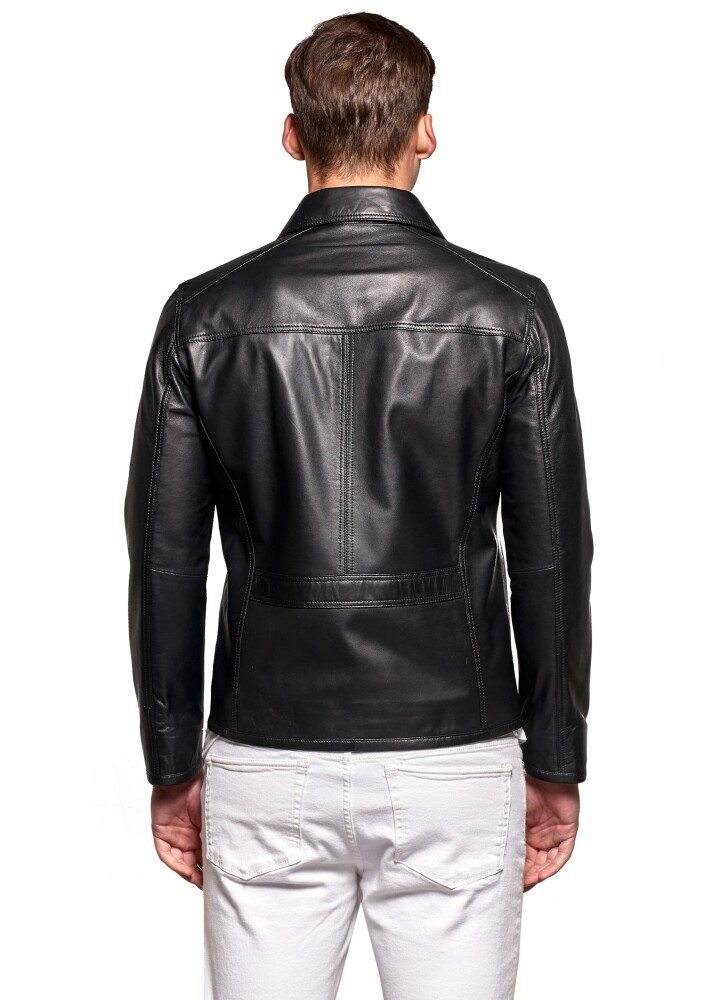 THIBAULT CLASSIC CUT MEN'S LEATHER JACKET - 3