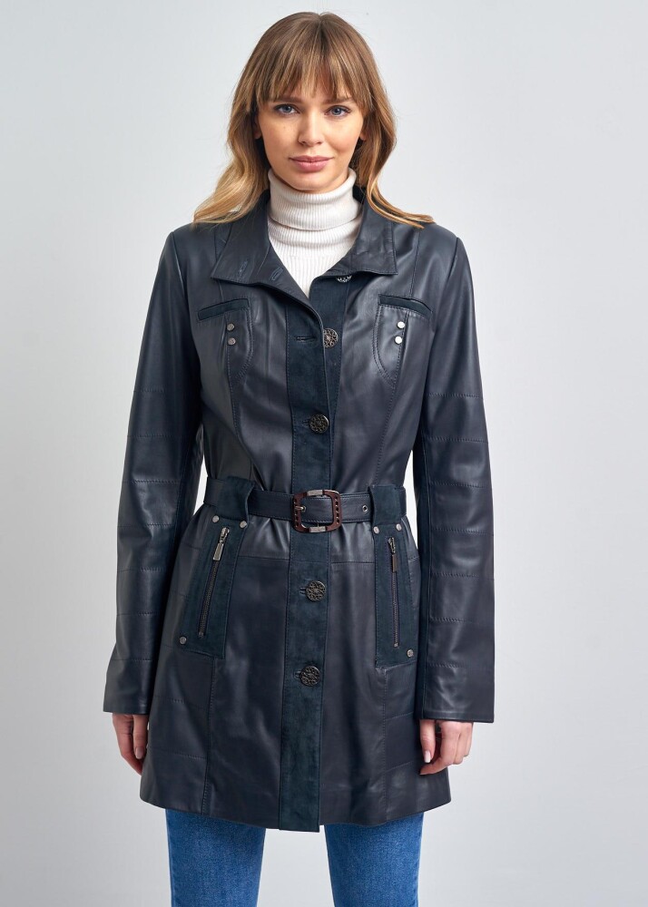 WOMEN'S LEATHER JACKET - Pierre Cardin (1)